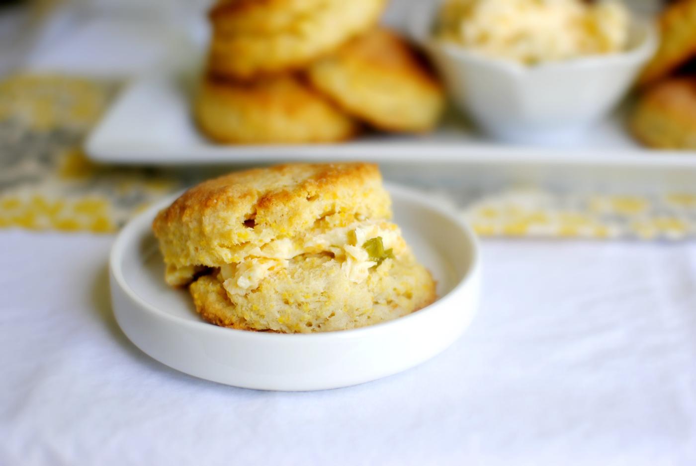 Butter: Cornmeal Buttermilk Biscuits with Jalapeno Cheddar