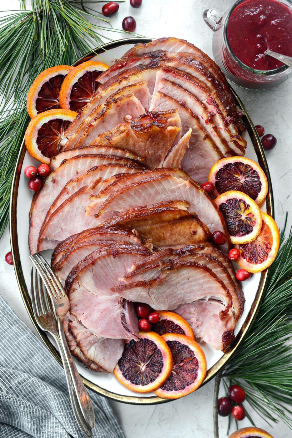Home Kitchen Cranberry Glazed Ham