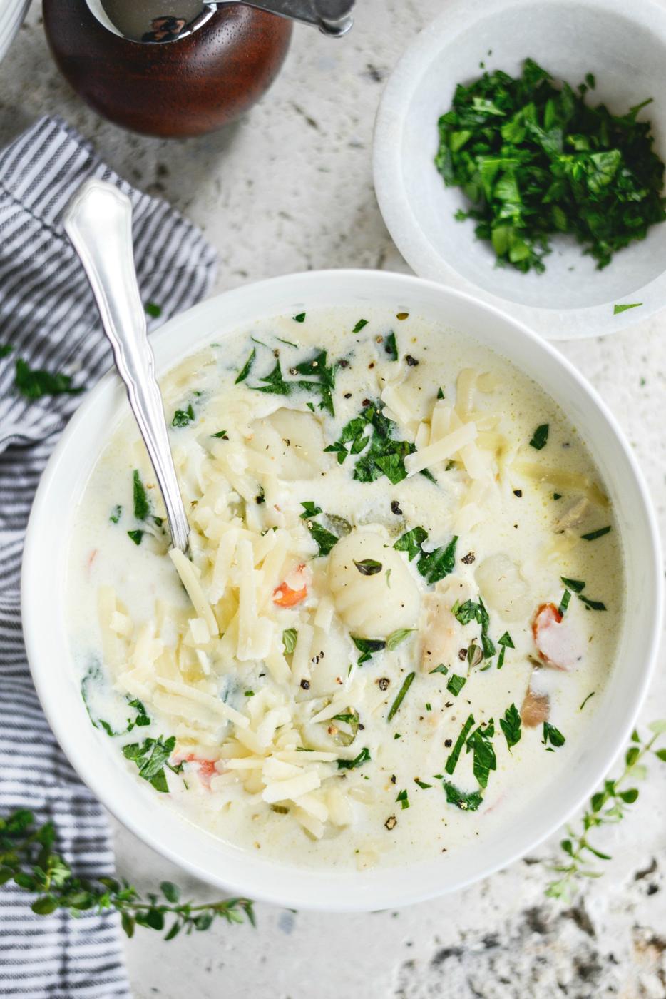 Home Kitchen Creamy Chicken Gnocchi Soup