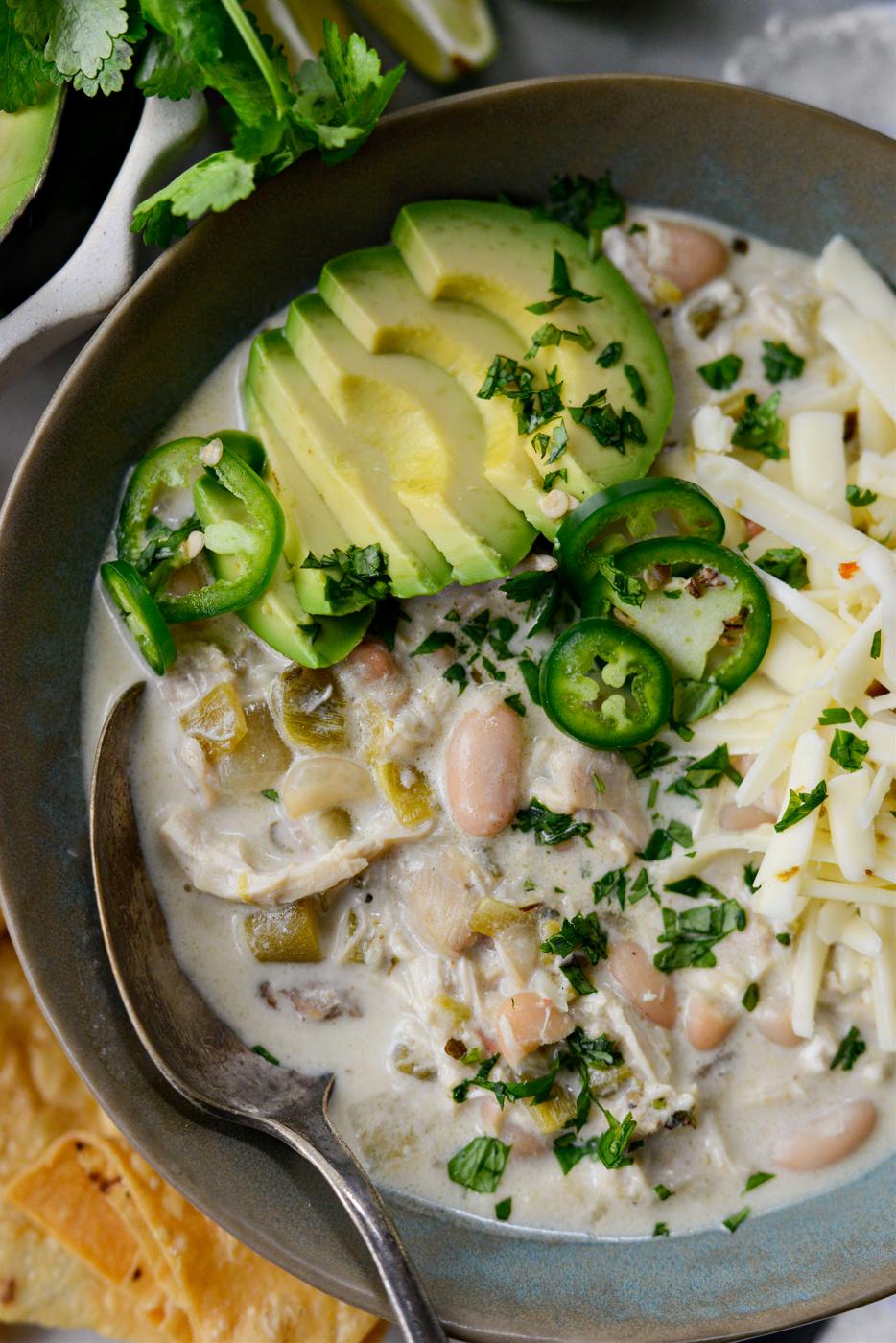 Creamy White Chicken Chili at Home