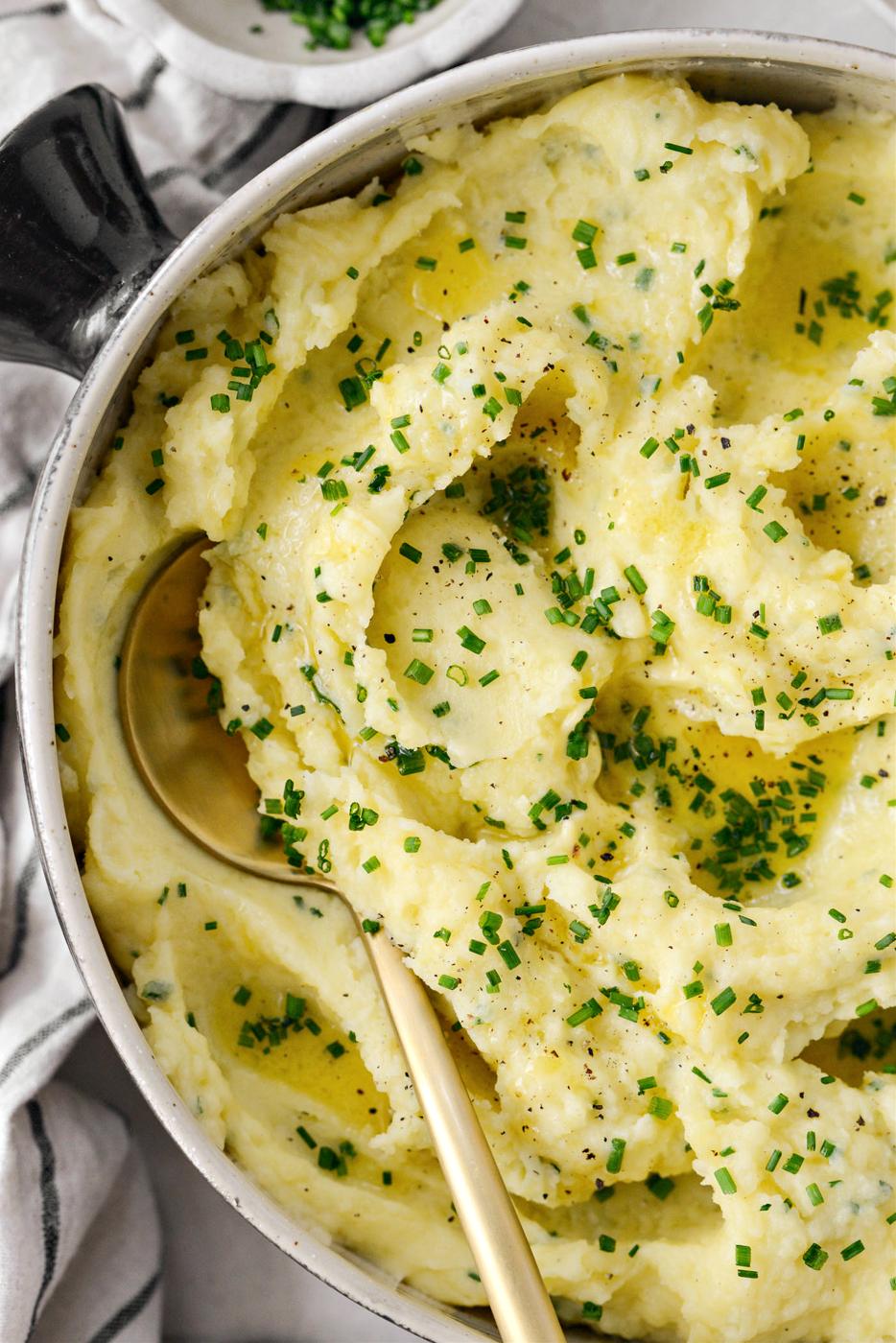 Fraîche and Chive Mashed Potatoes, Crème Style