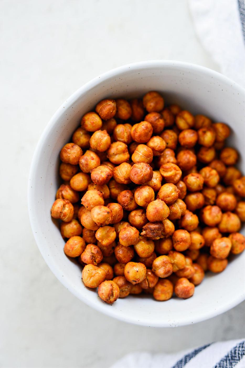 Crispy Air Fryer Buffalo Chickpeas at Home