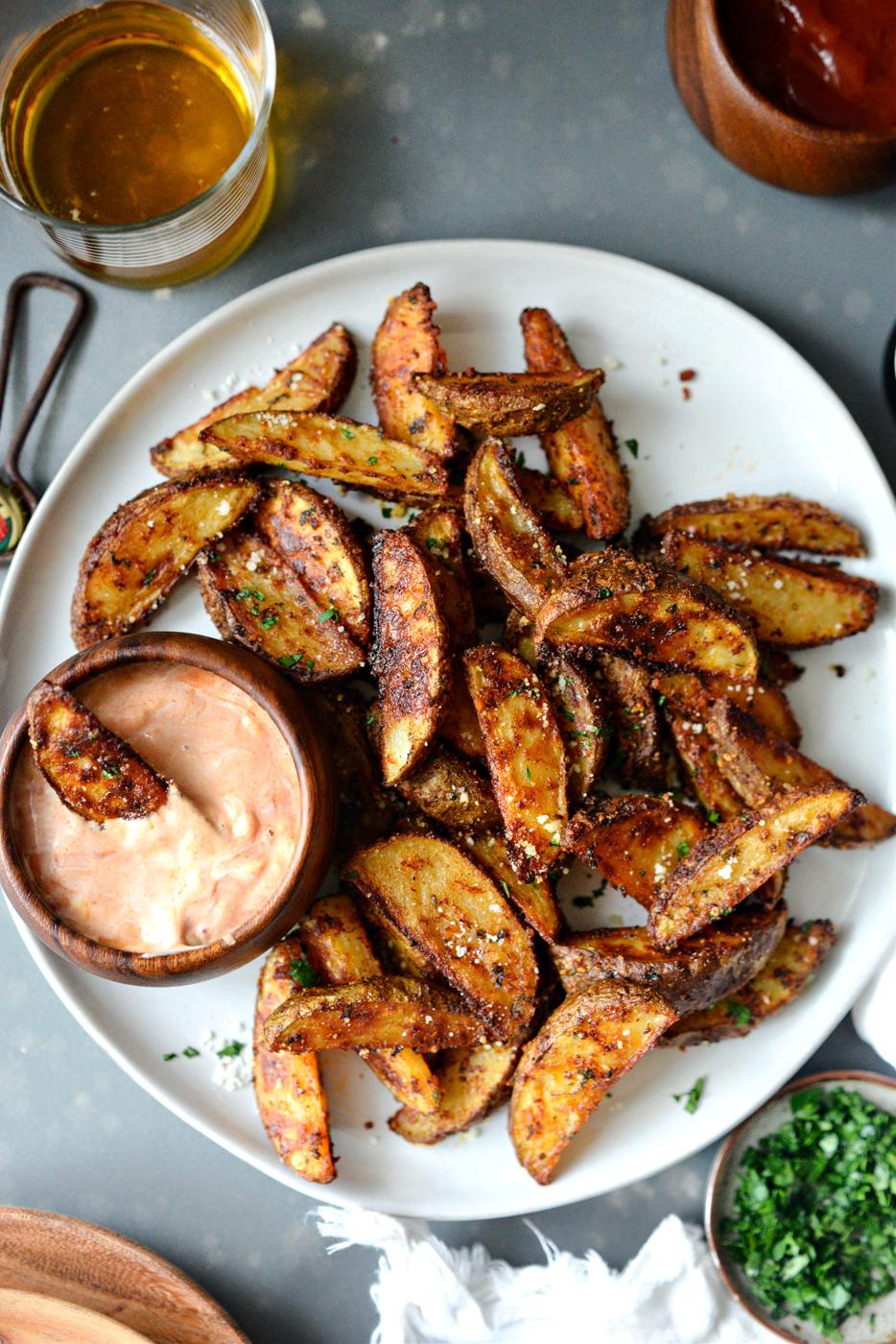 Potato Wedges, Crispy Style