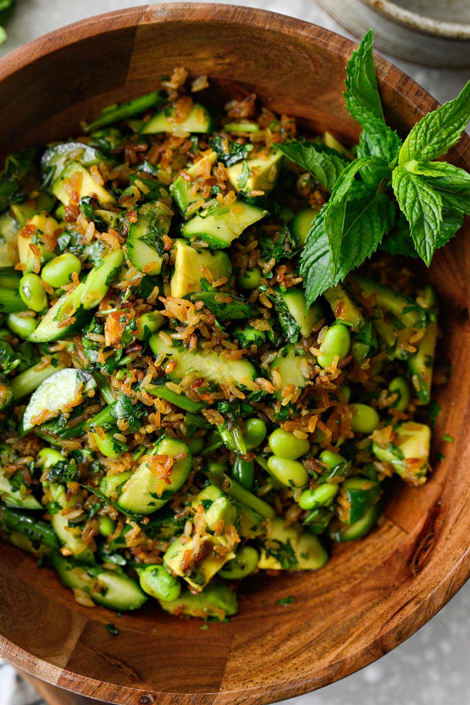 Home Kitchen Crispy Rice Salad
