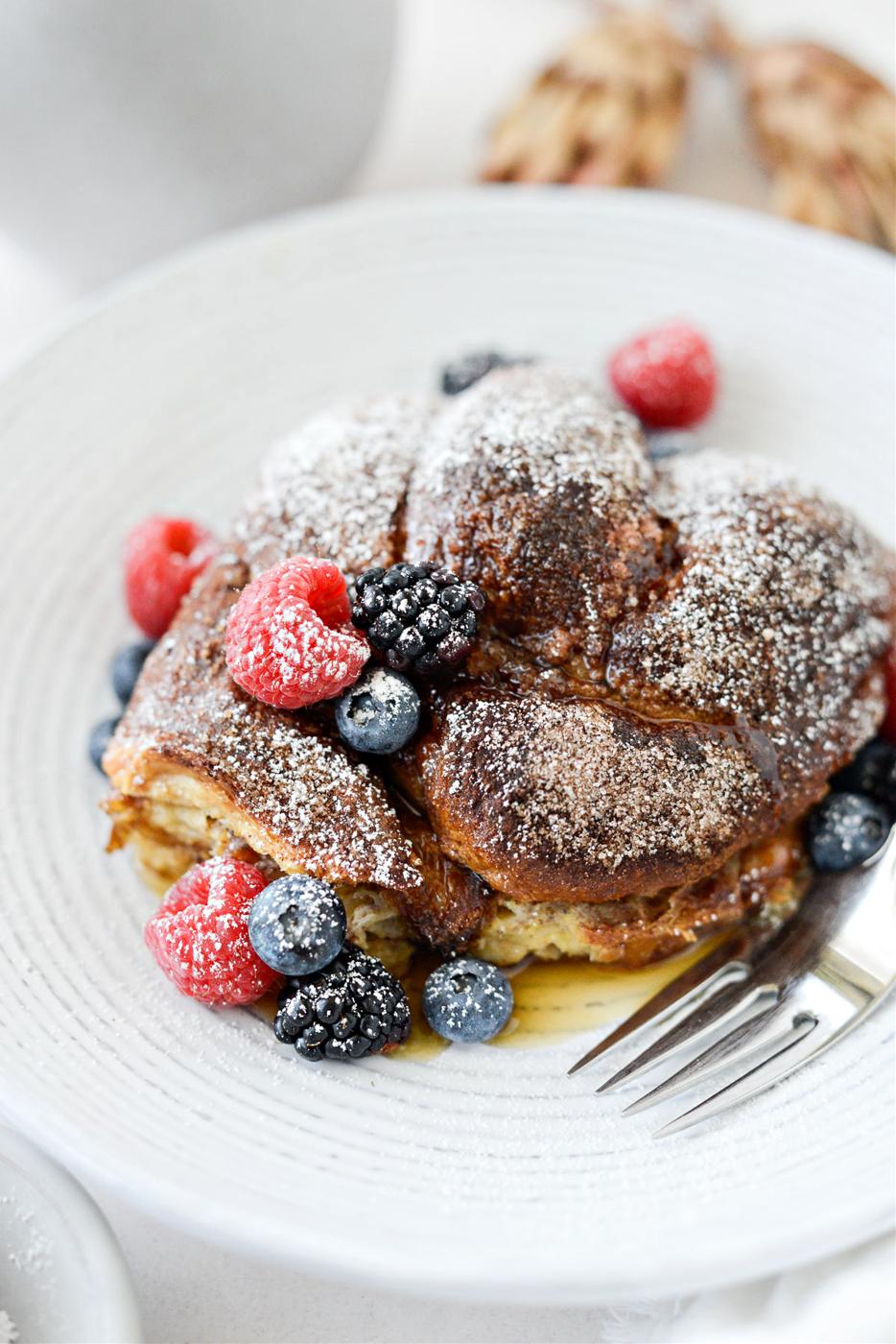 Croissant French Toast Bake at Home
