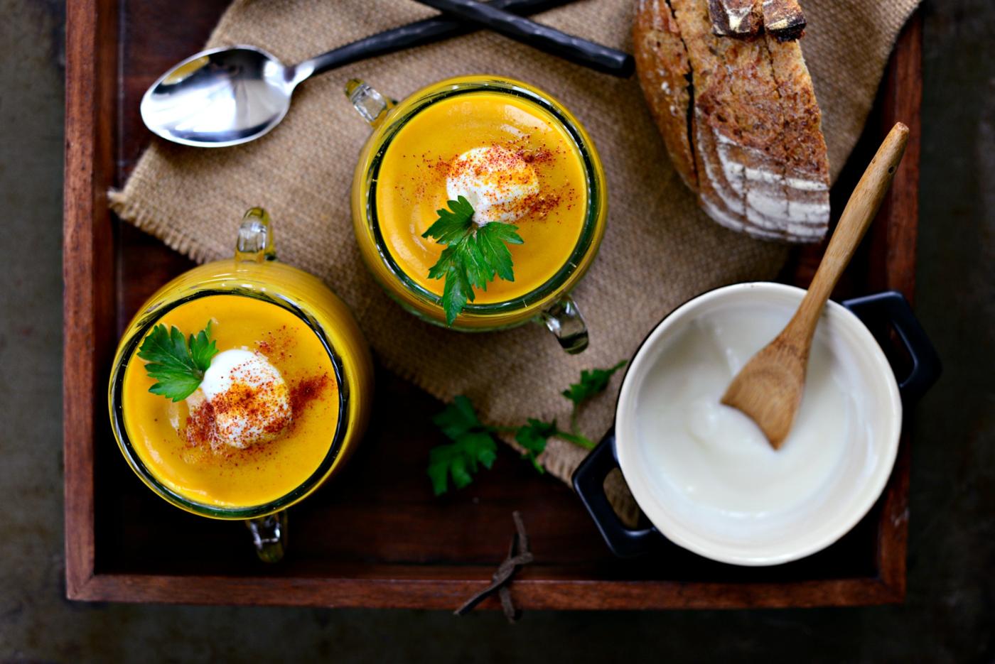 Curried Apple Butternut Squash Soup at Home