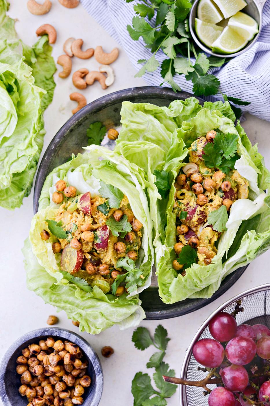 Chicken Salad with Grapes and Cashews, Curried Style