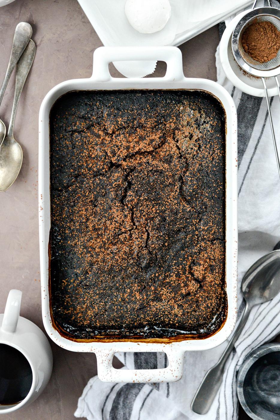 Chocolate Espresso Pudding Cake, Dark Style