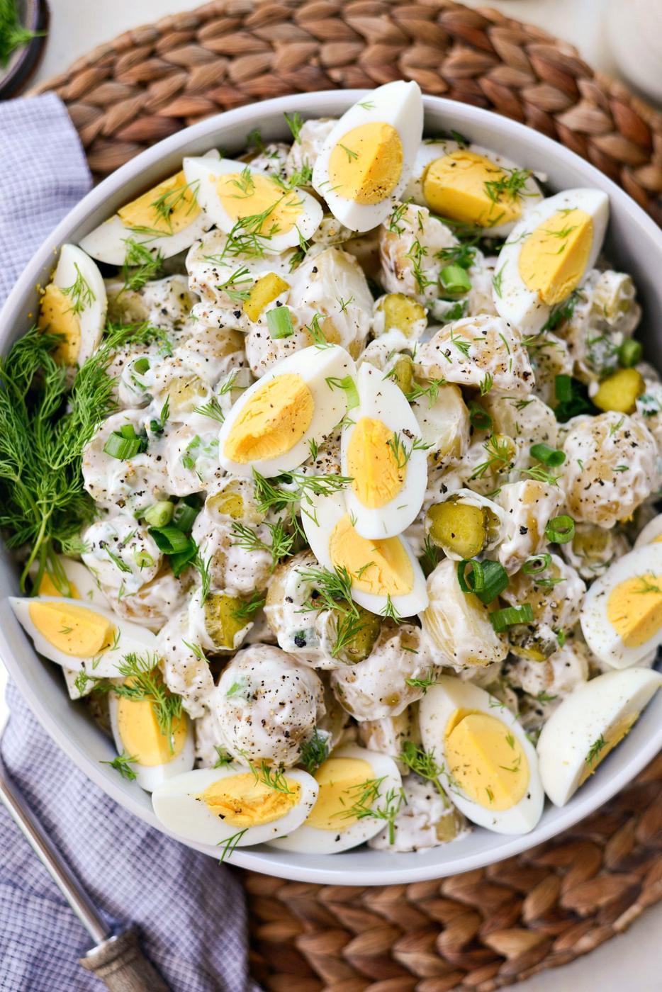 Dill Pickle Potato Salad at Home