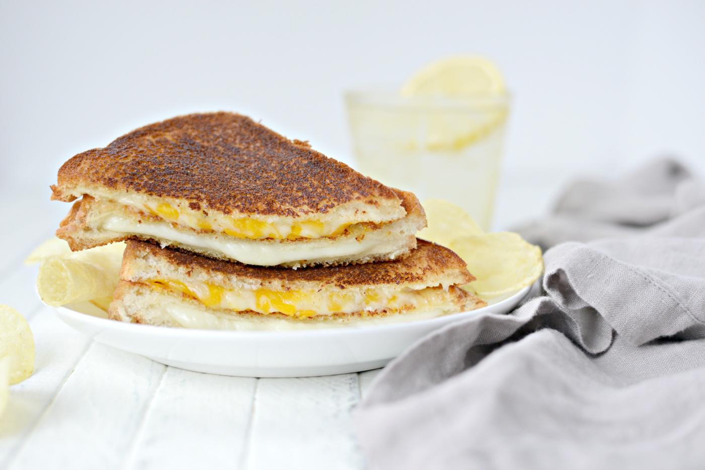 Home Kitchen Double Decker Grilled Cheese Sandwich