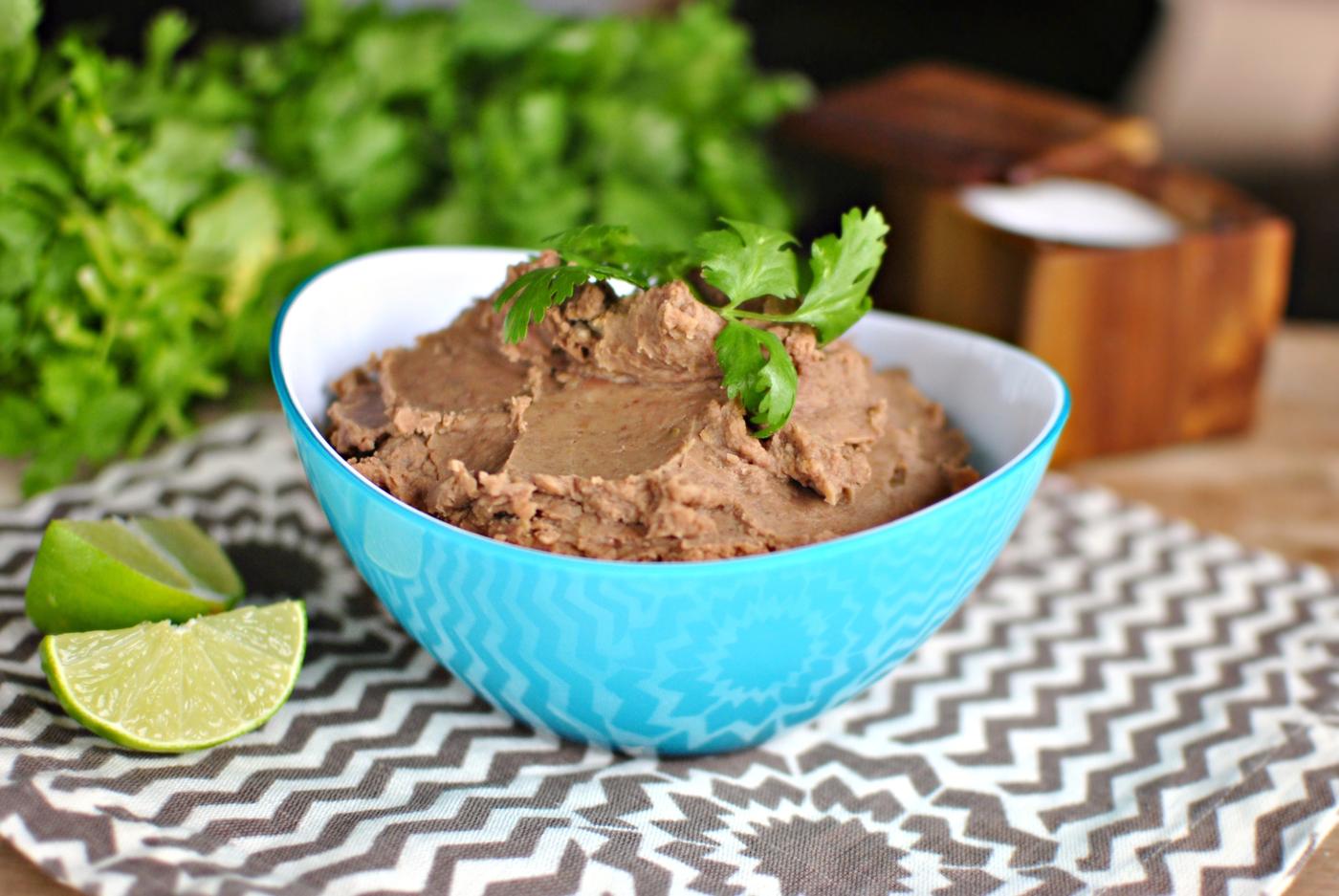 Cooker Refried Beans, Slow Style
