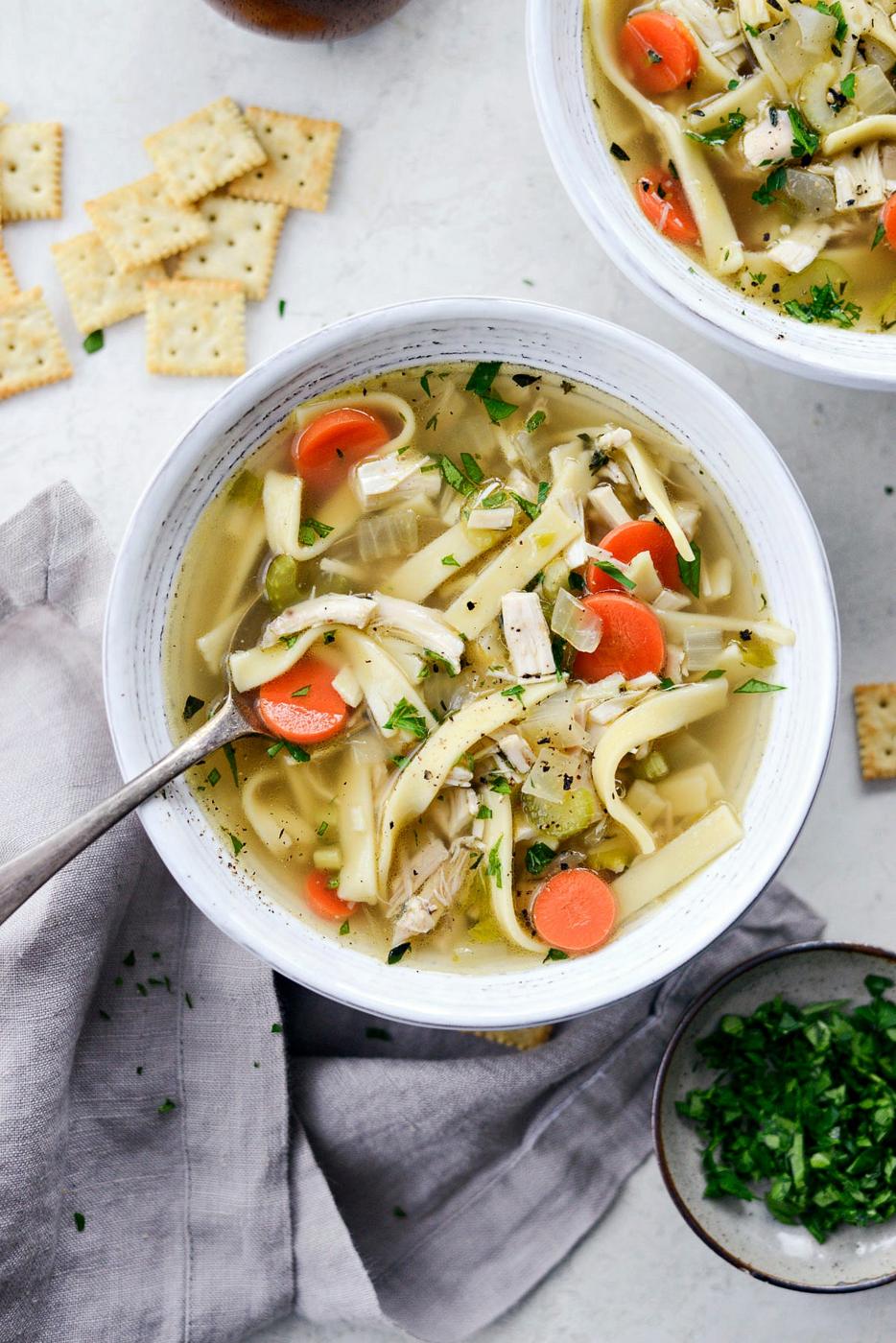 From-scratch Chicken Noodle Soup at Home