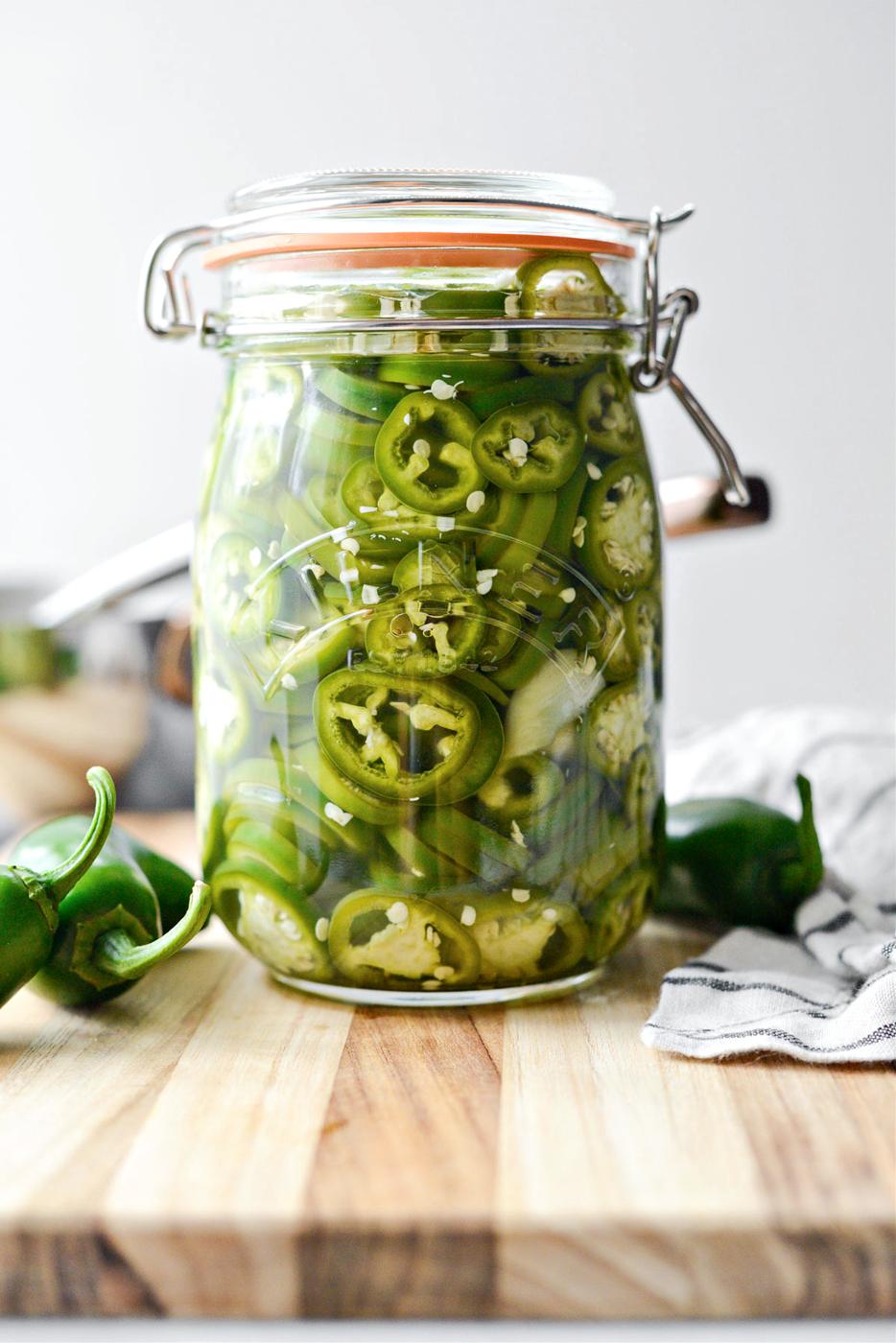 From-scratch Pickled Jalapeños, Straightforward Style