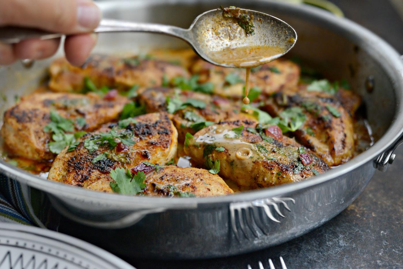 Chicken: Unfussy One Skillet Creamy Cilantro Lime