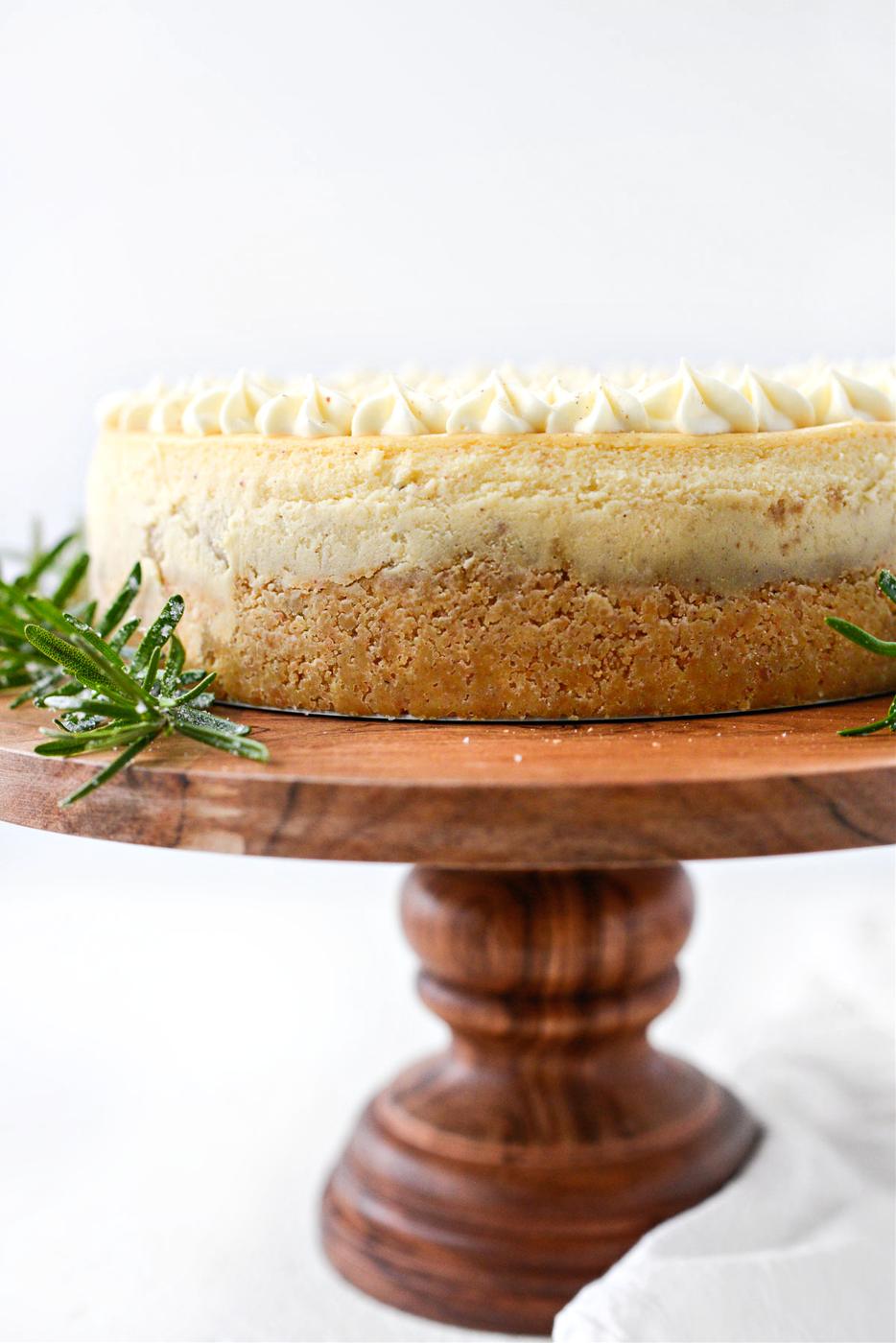 Home Kitchen Eggnog Cheesecake