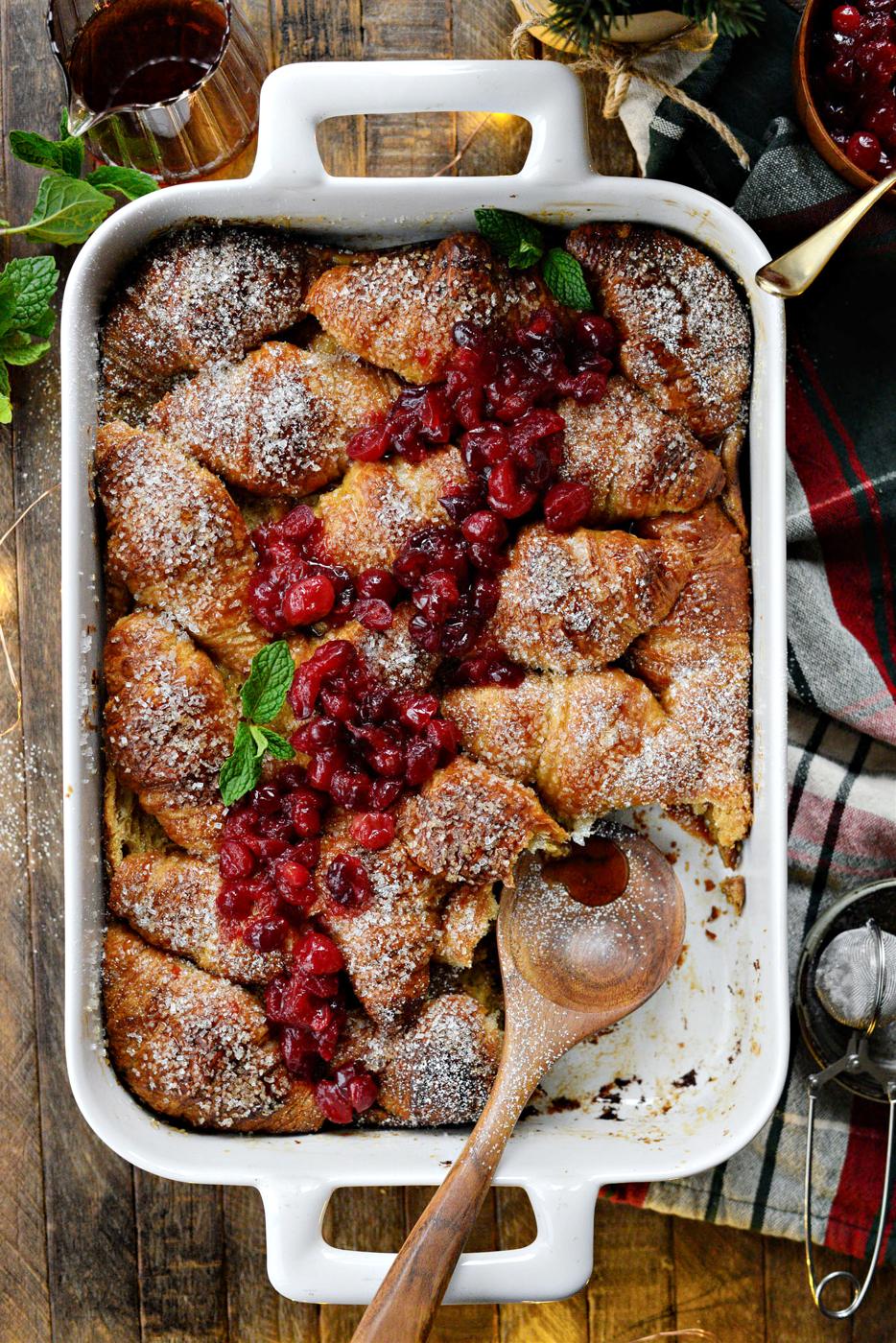 Home Kitchen Eggnog Croissant French Toast Bake