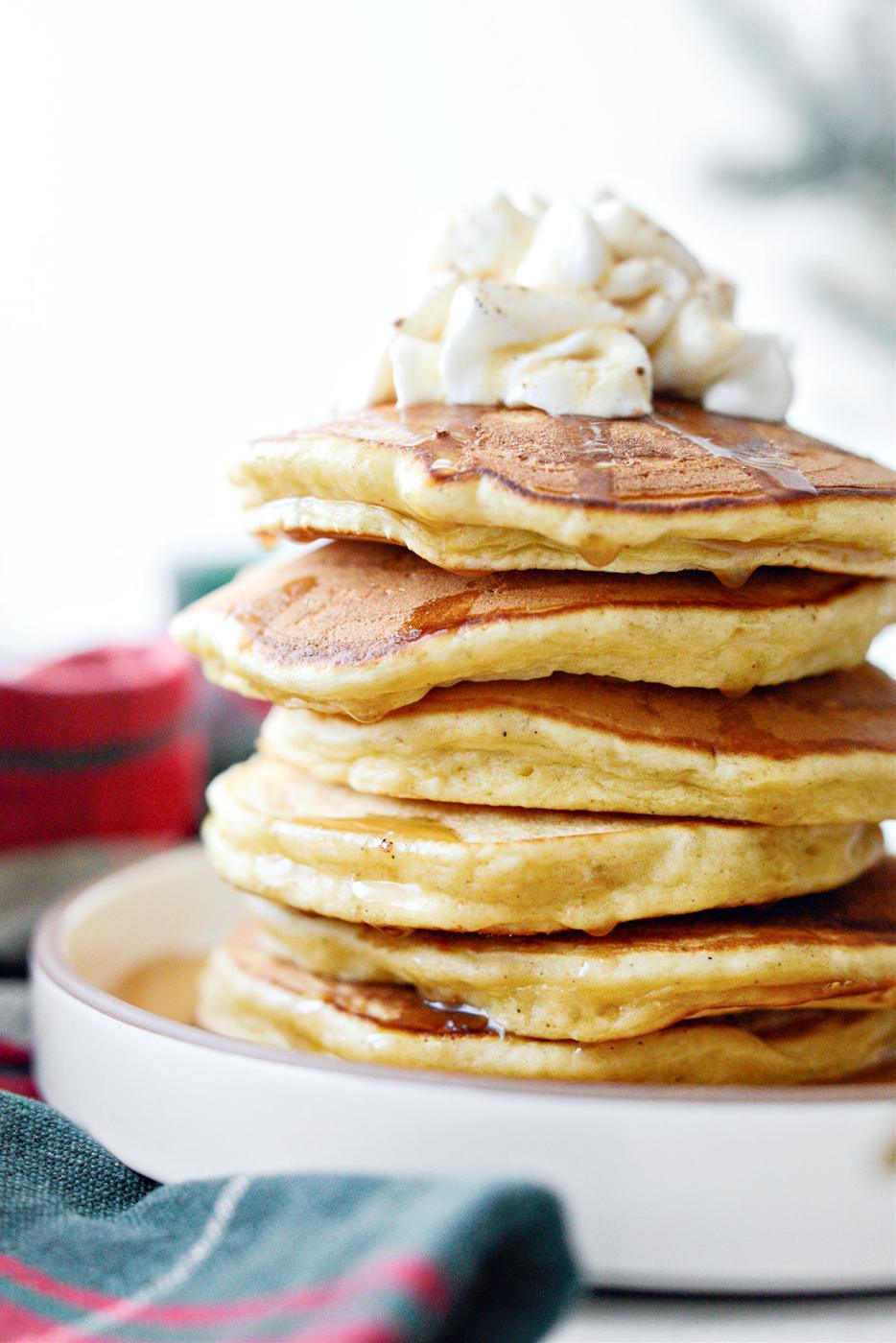 Home Kitchen Eggnog Pancakes