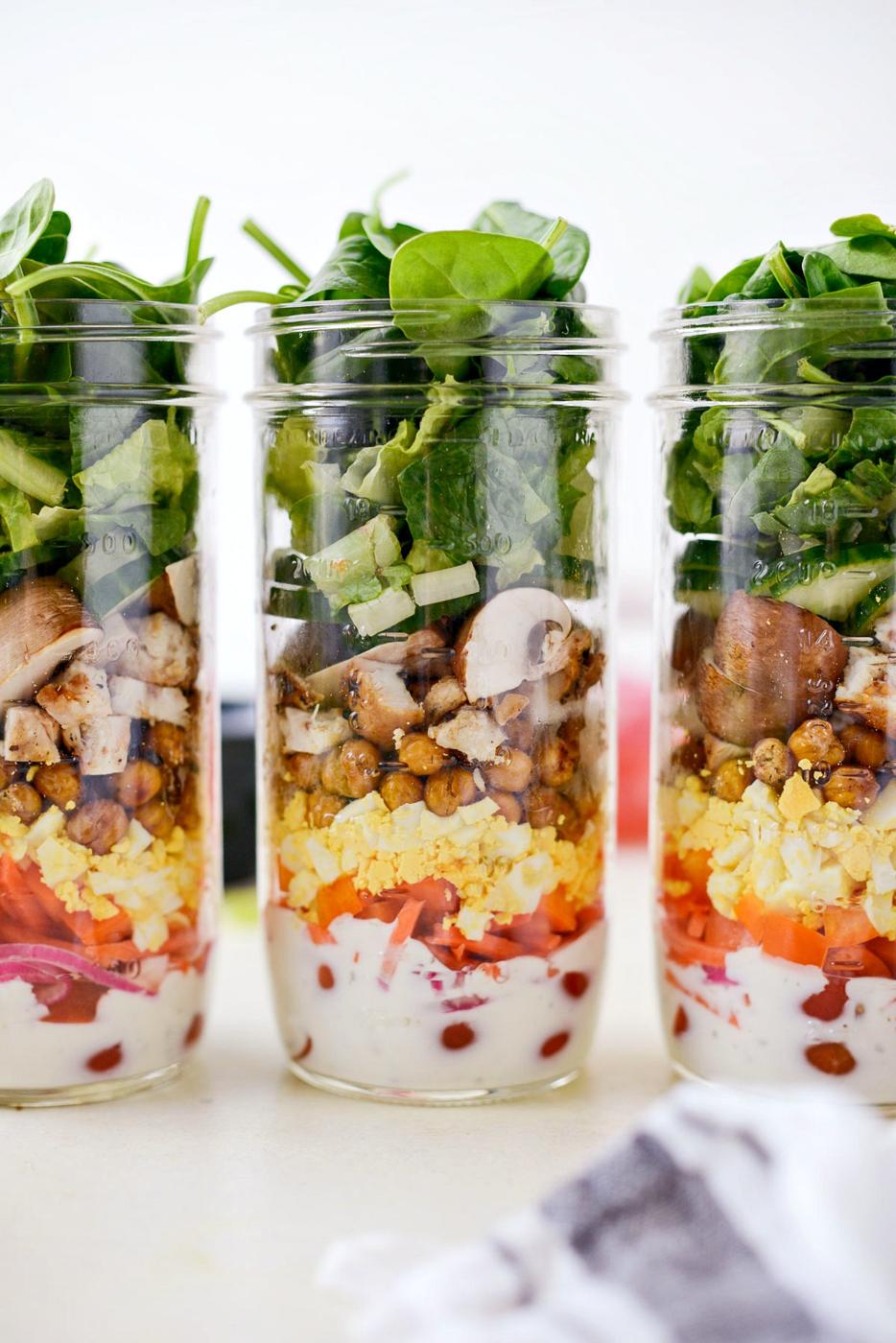 Everyday Mason Jar Salad at Home