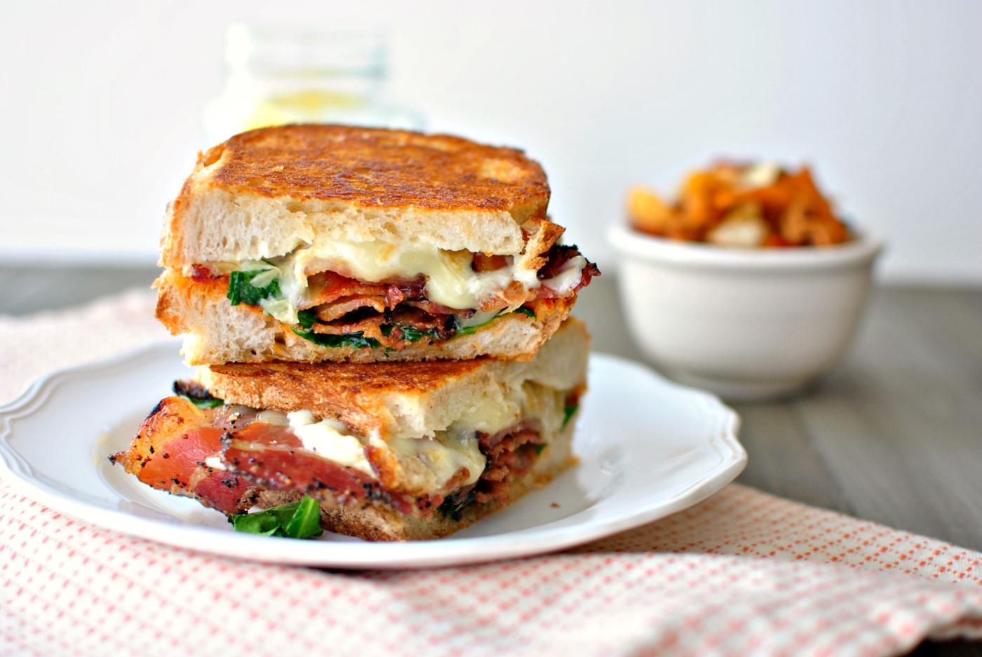 BLT Grilled Cheese Sandwiches, Fancy Style
