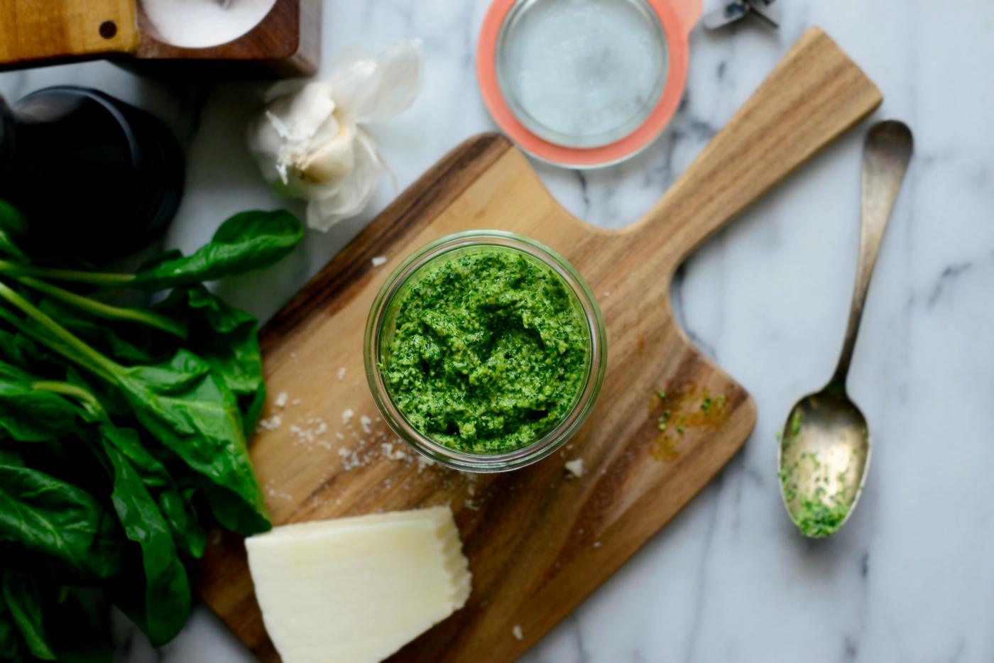 Spinach Pesto, Fresh Style