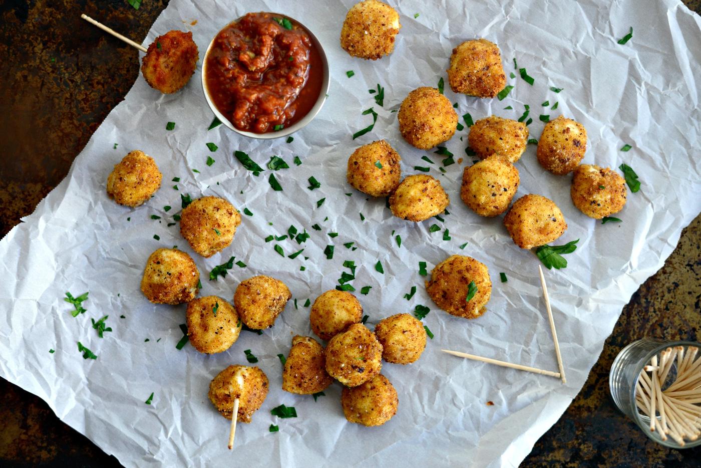 Home Kitchen Fried Mozzarella Bites