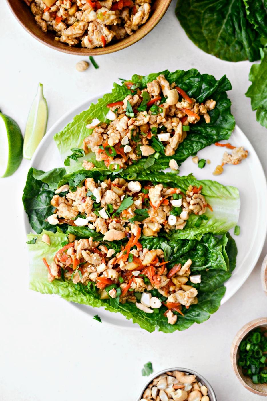 Wraps: Ginger Cashew Turkey Lettuce