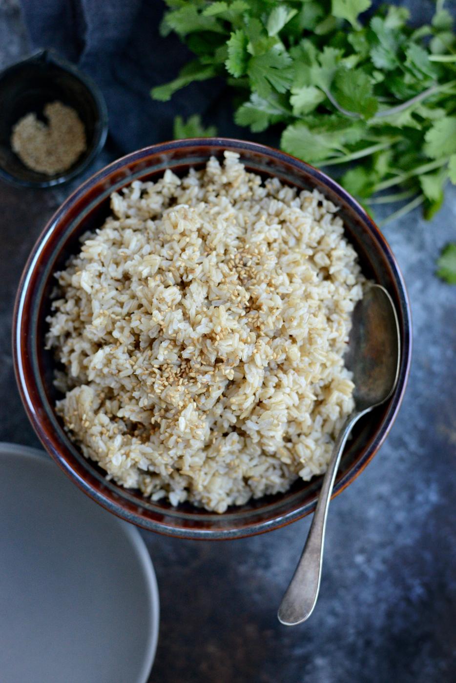 Home Kitchen Ginger Sesame Brown Rice