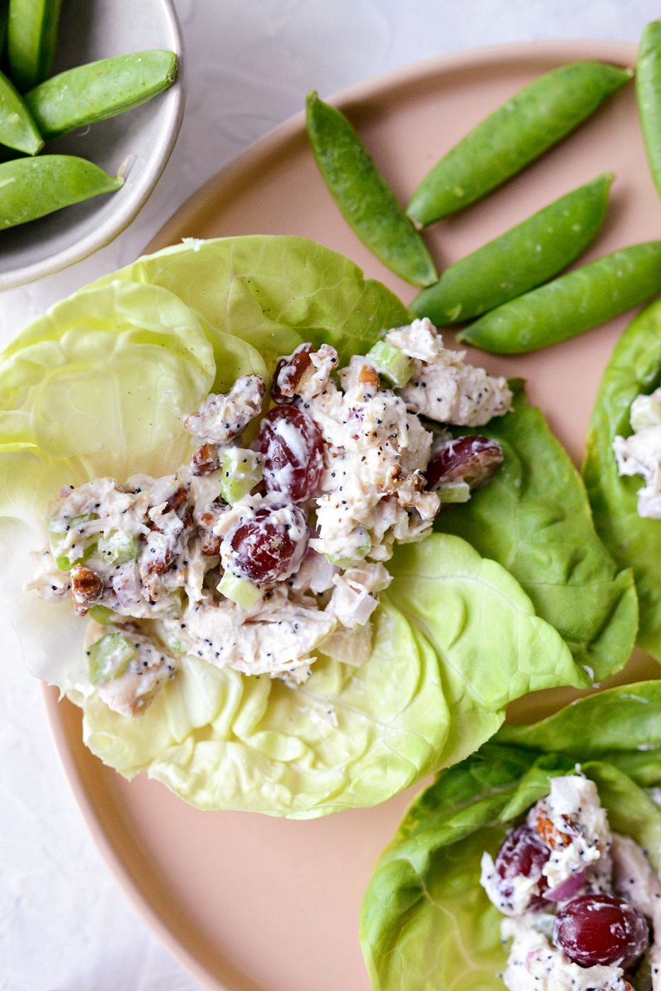 Home Kitchen Greek Yogurt Chicken Salad with Grapes and Pecans