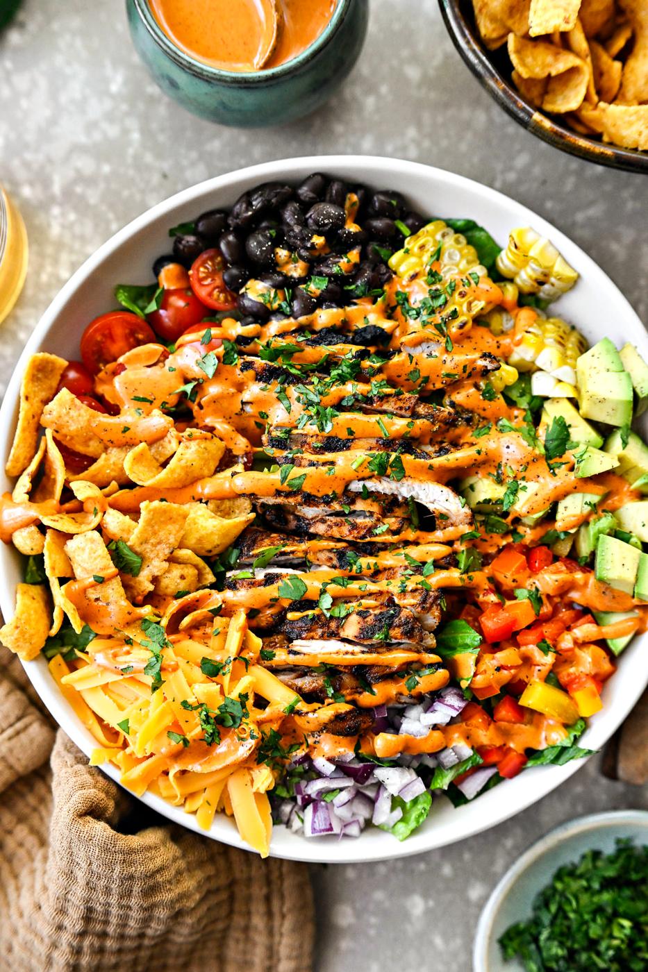Chicken Taco Salad, Grilled Style