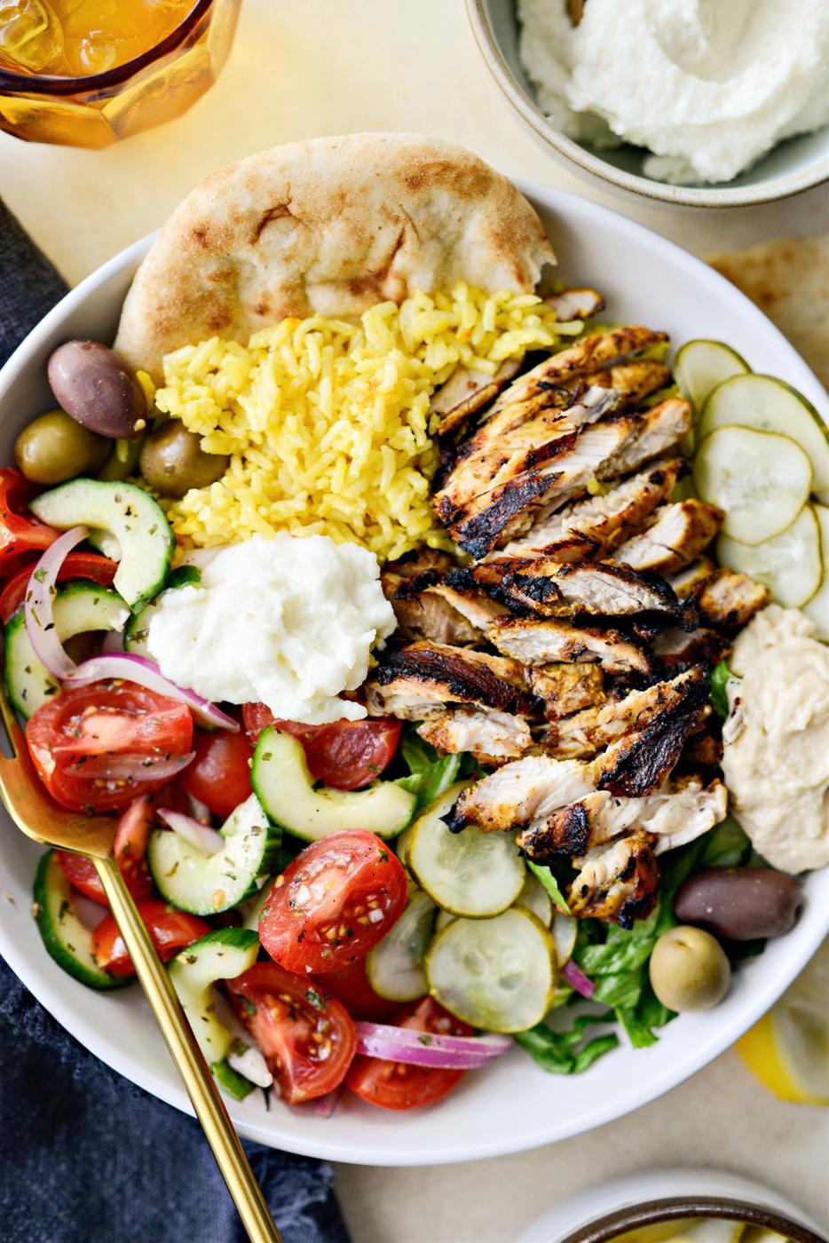 Bowls: Grilled Chicken Shawarma