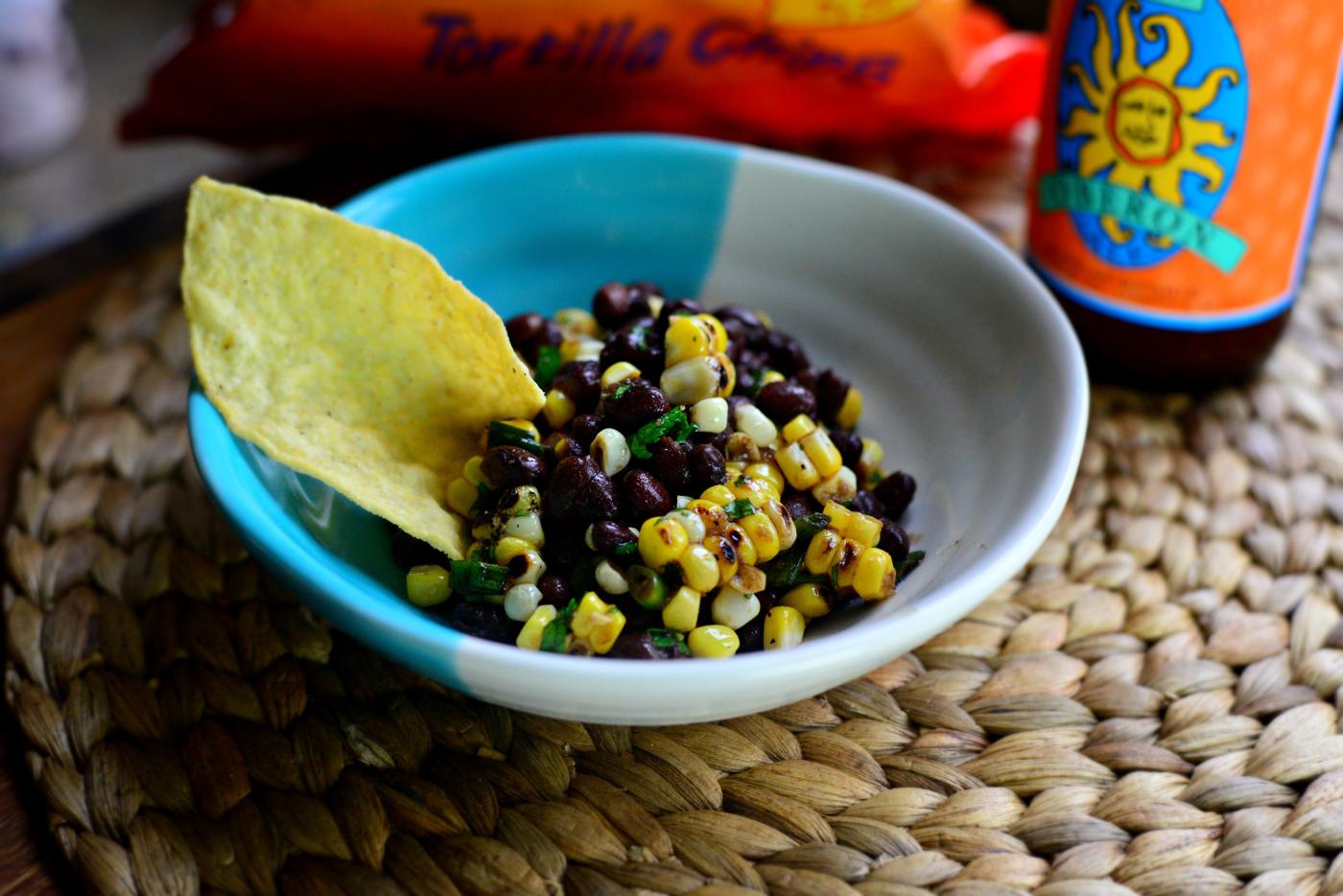 Corn Black Bean Salad, Grilled Style