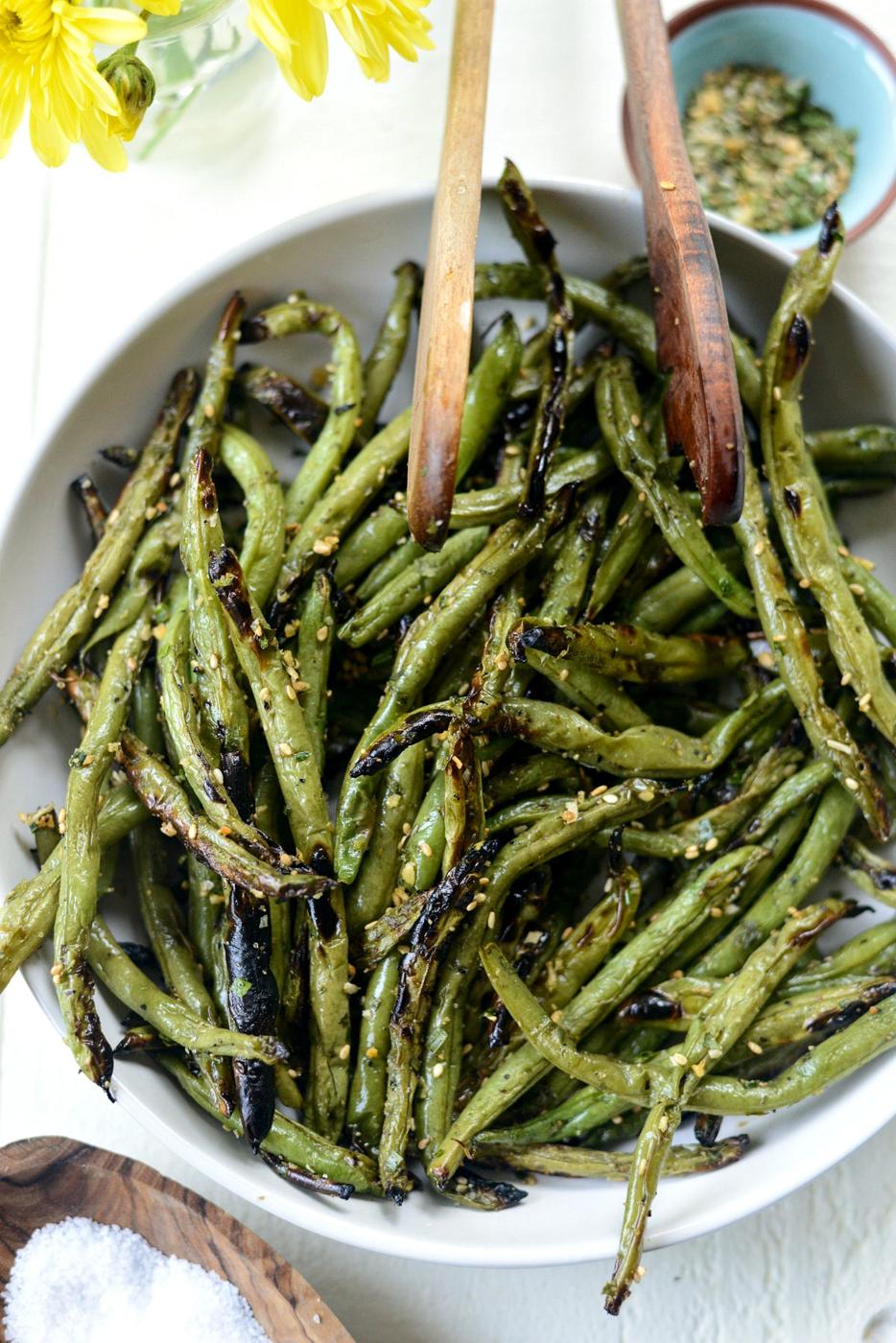 Grilled Green Beans at Home