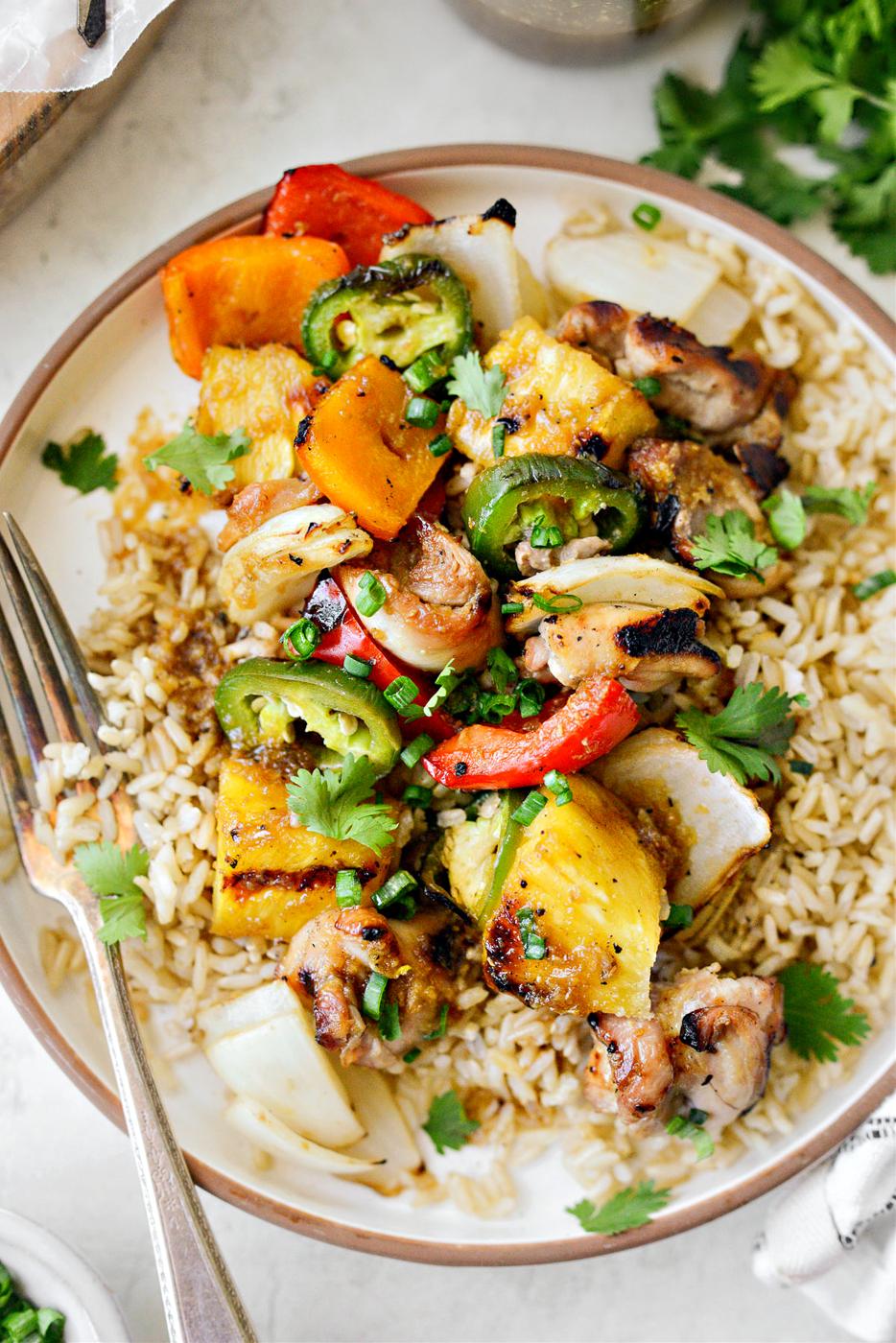 Kebabs: Grilled Hawaiian Chicken