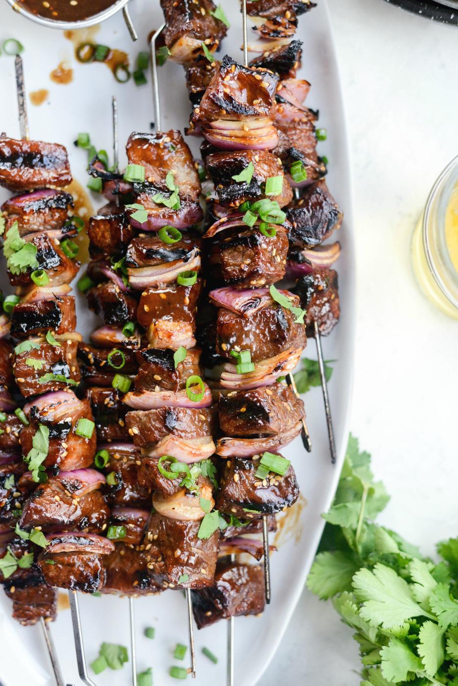 Grilled Sesame Steak Skewers at Home
