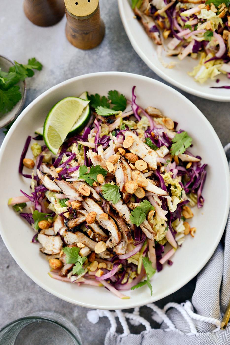 Home Kitchen Grilled Thai Chicken Salad