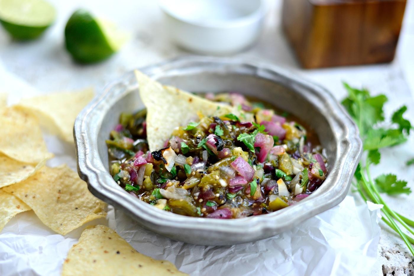 Salsa: Hand-Chopped Grilled Tomatillo
