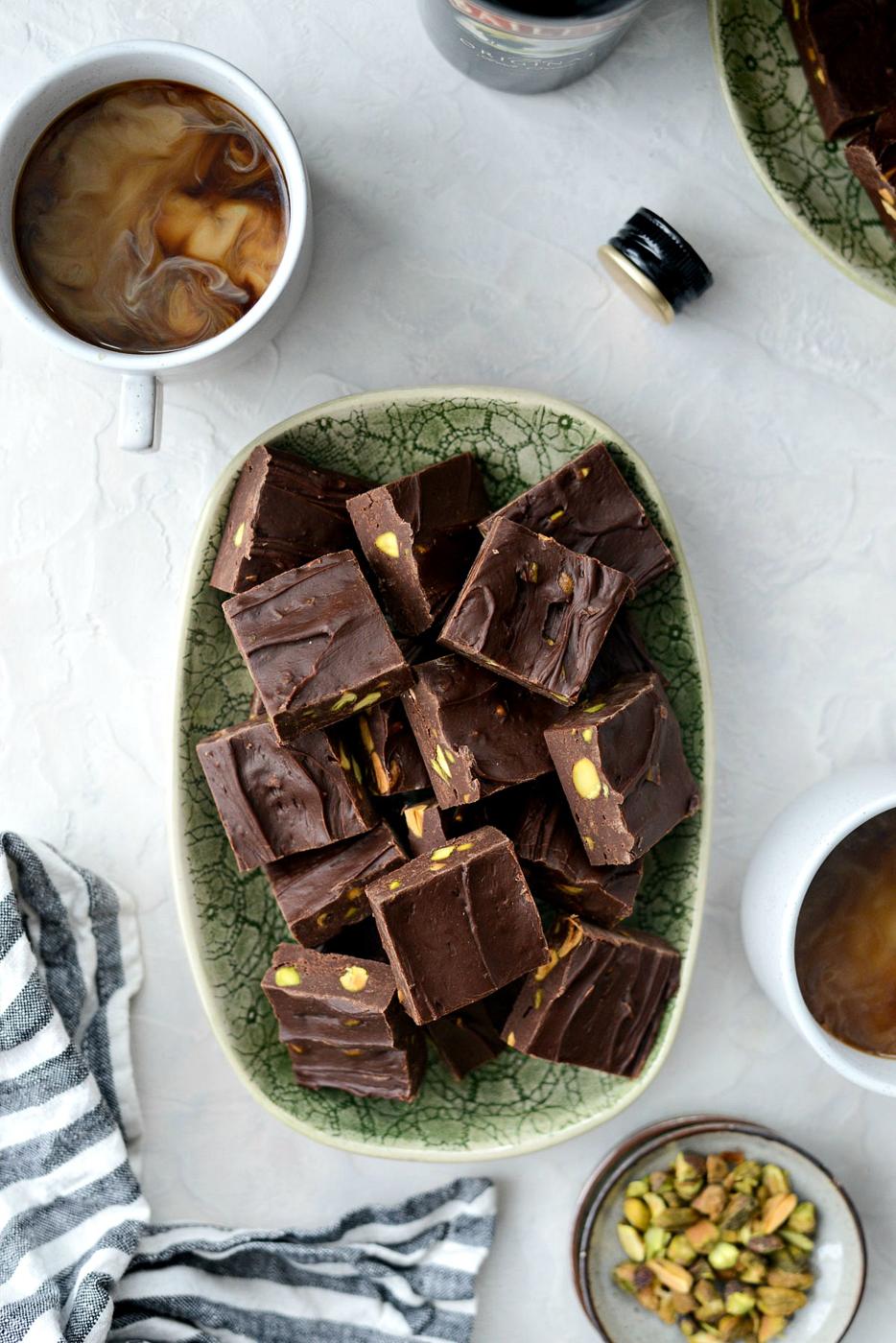 Fudge: Baileys Chocolate Pistachio