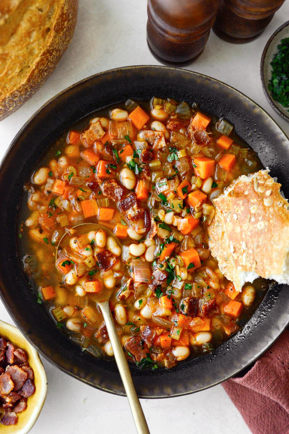 Soup: Kitchen-made Bean and Bacon