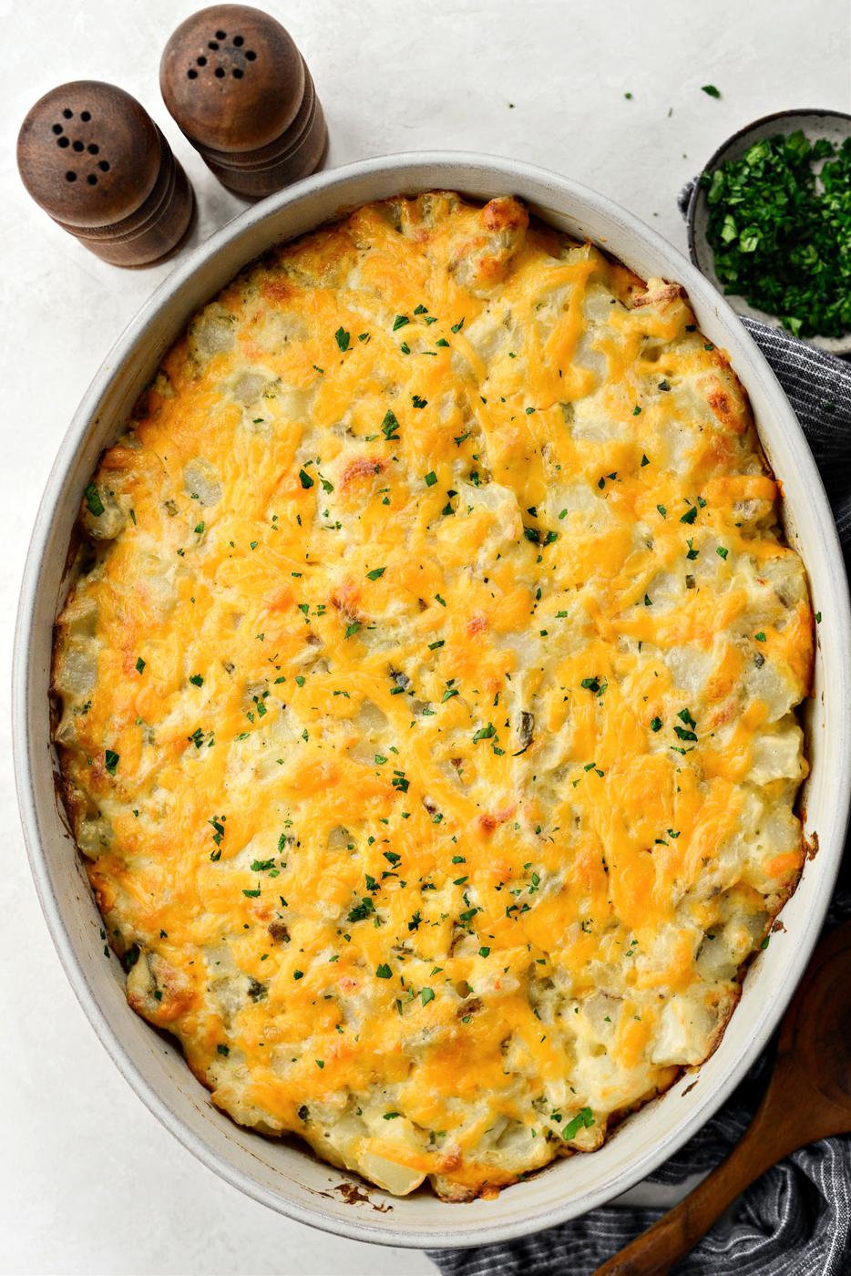 From-scratch Cheesy Potatoes at Home