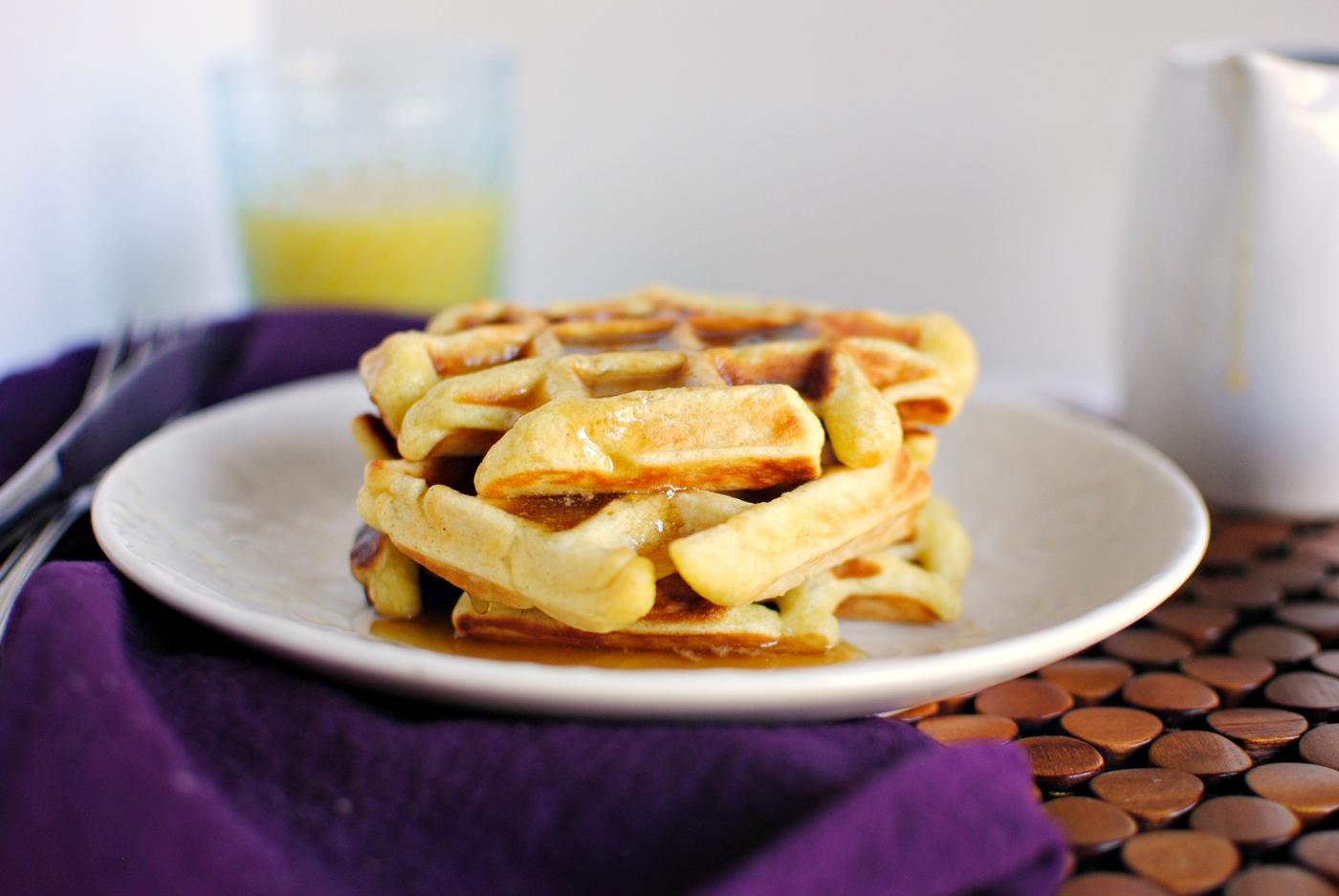 Honey Buttermilk Waffles + Vanilla Maple Syrup at Home
