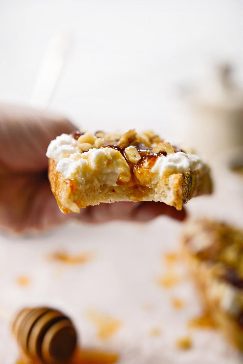 Fig Jam & Cottage Cheese Toast, Honey Style