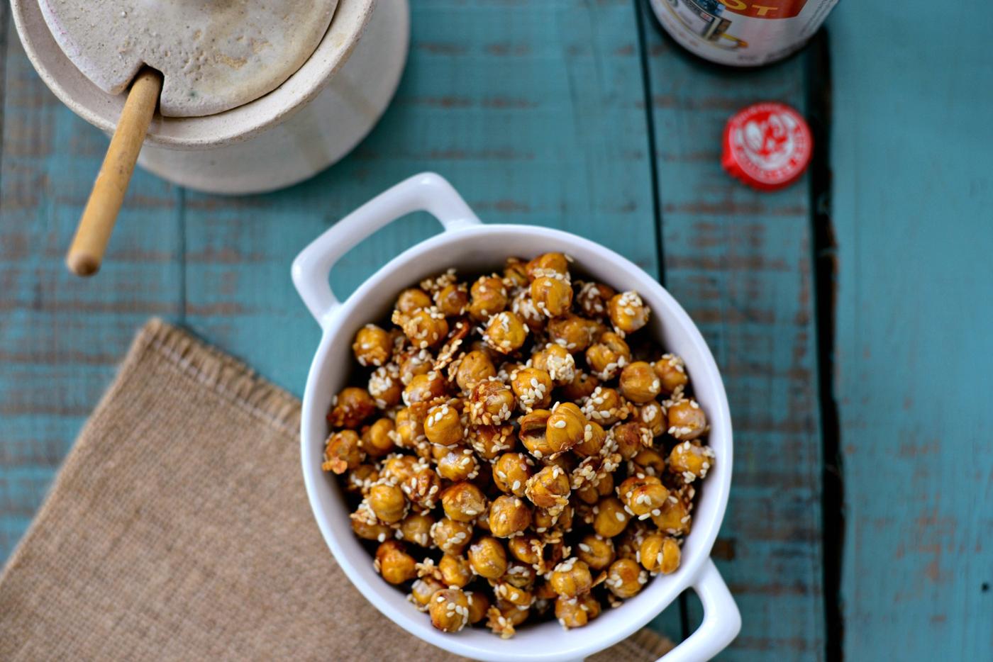 Chickpeas: Honey Sesame Roasted