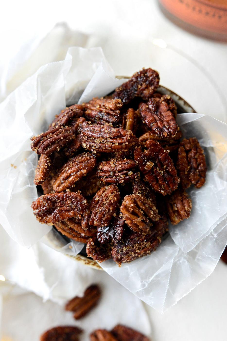 Honey Vanilla Bourbon Pecans at Home