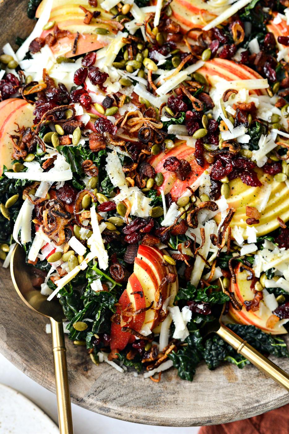 Pancetta Honeycrisp Manchego Kale Salad