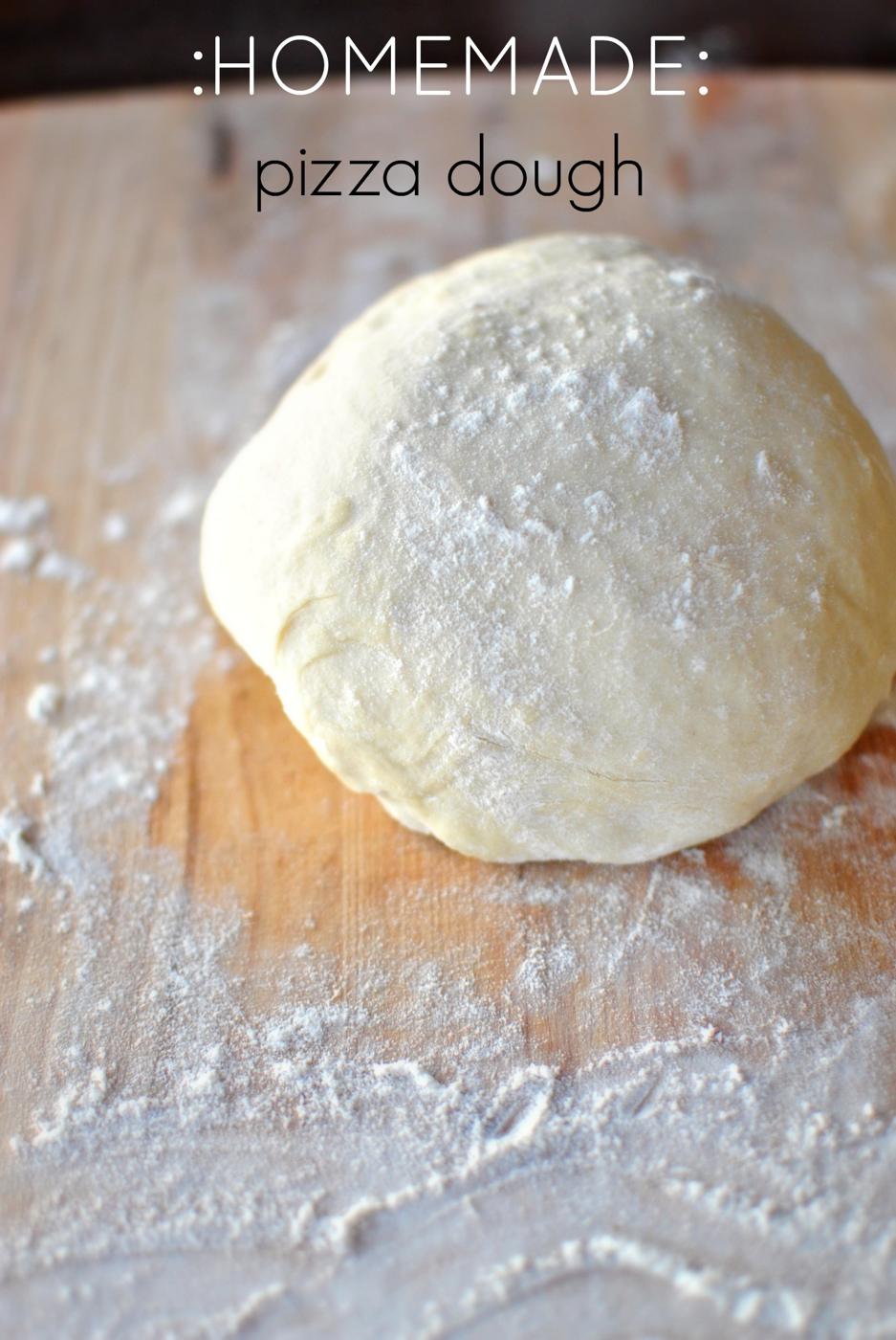Pizza Dough In a home kitchen, From-scratch Style