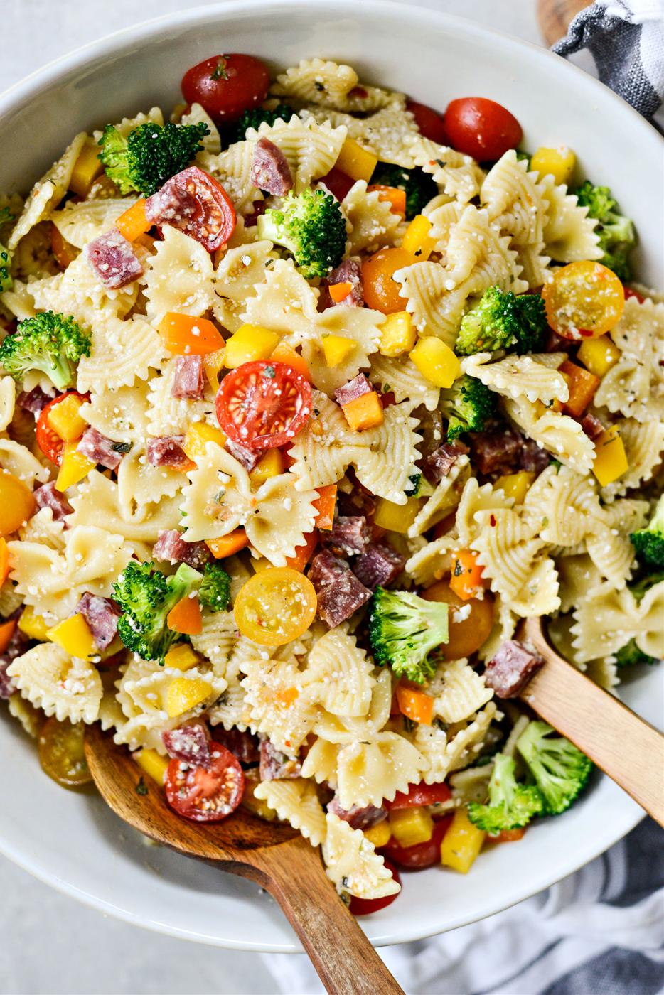 Italian Bowtie Pasta Salad at Home