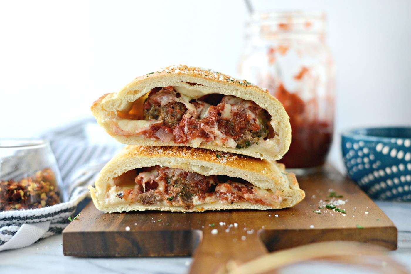 Home Kitchen Italian Meatball Calzones