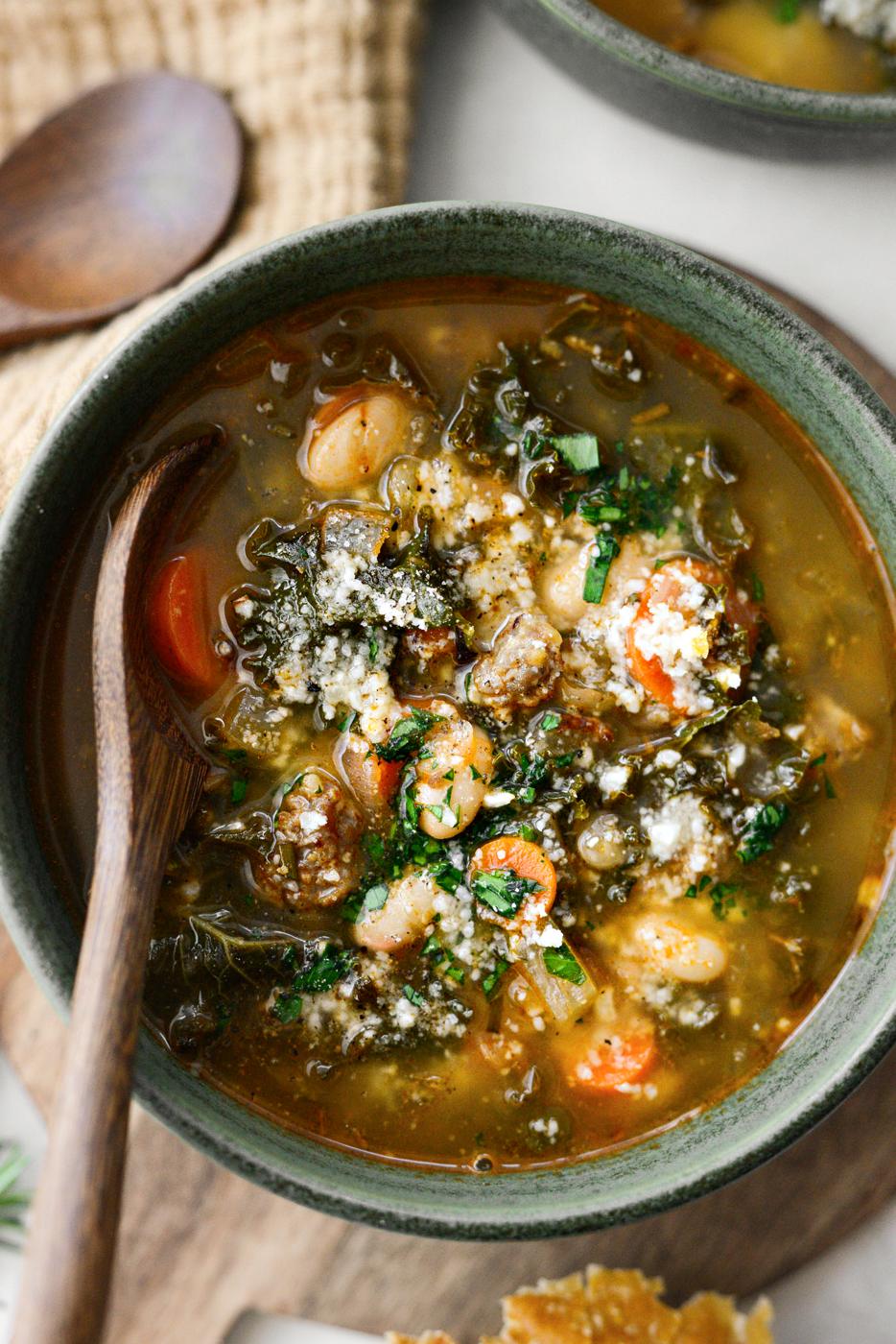 White Bean Soup with Kale and Italian Sausage