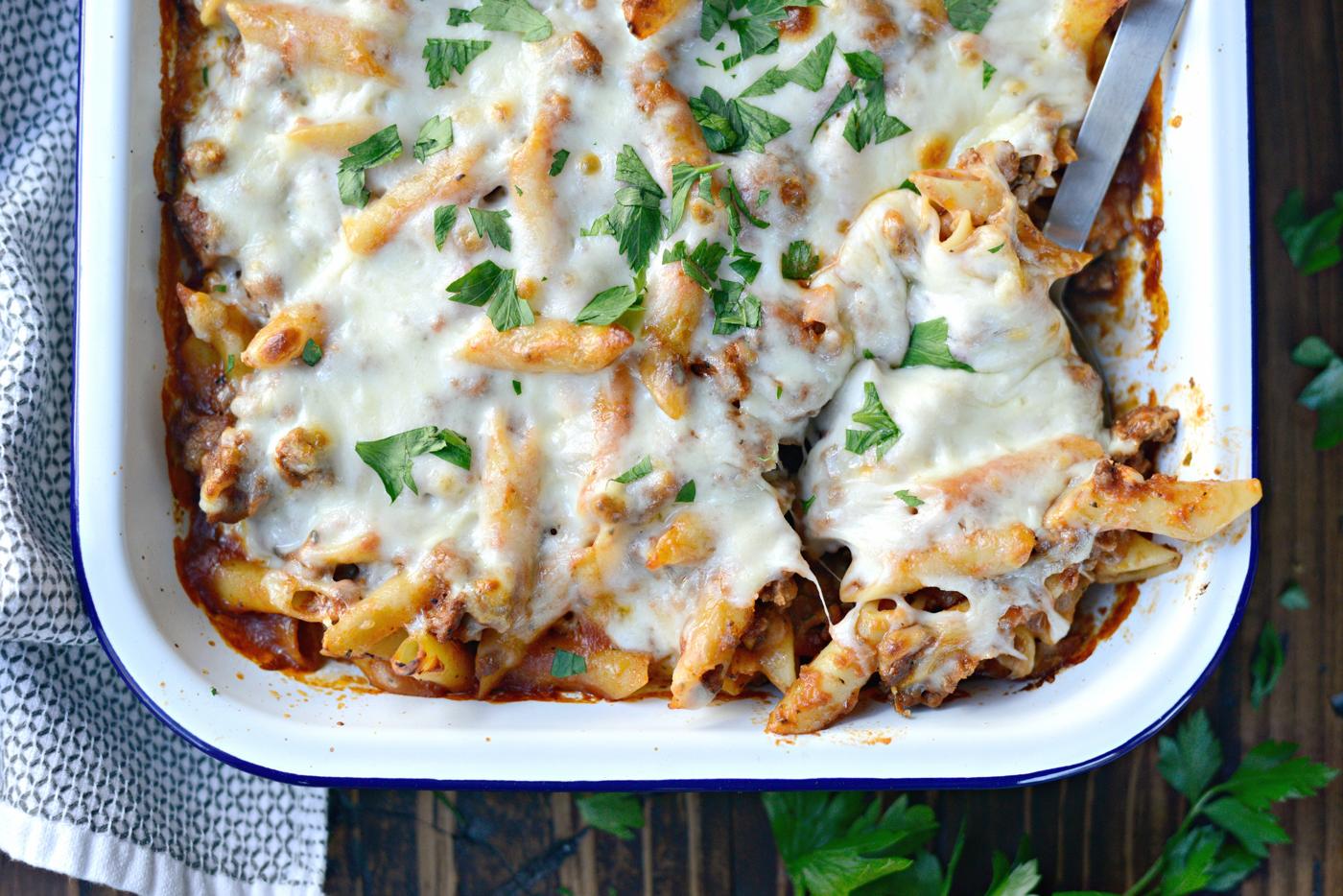 Italian Sausage Mostaccioli at Home