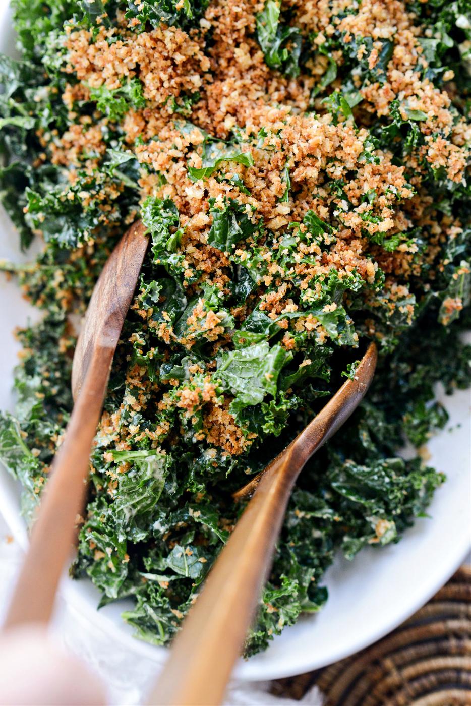 Dressing: Kale Salad with Creamy Caper